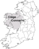 Map Of Connacht Clip Art